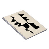 Carnet de Notes "Abstrait Dual Face" ノートブック (右側)