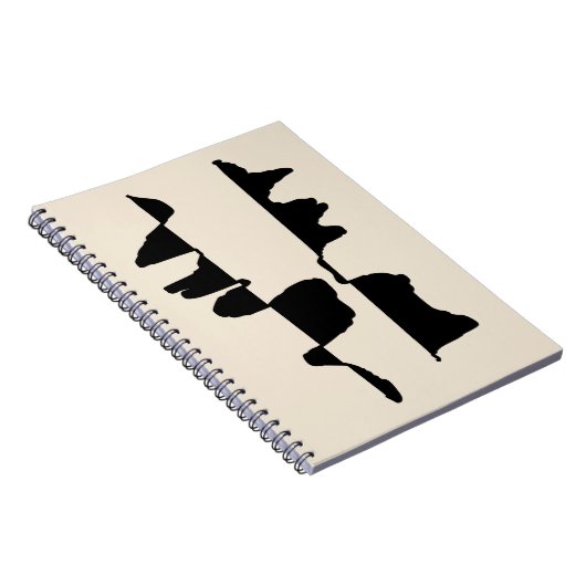 Carnet de Notes "Abstrait Dual Face" ノートブック (右側)