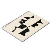 Carnet de Notes "Abstrait Dual Face" ノートブック (左側)