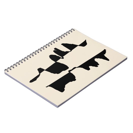 Carnet de Notes "Abstrait Dual Face" ノートブック (左側)