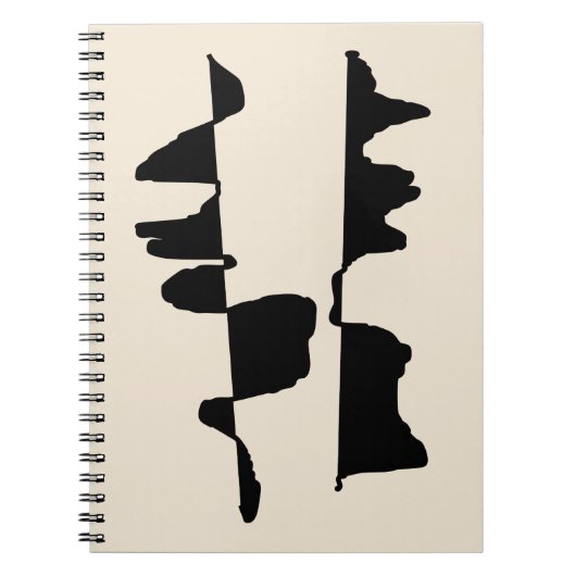 Carnet de Notes "Abstrait Dual Face" ノートブック (正面)