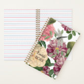 Carnet de notes Floral et Butterfly ノートブック (内側)