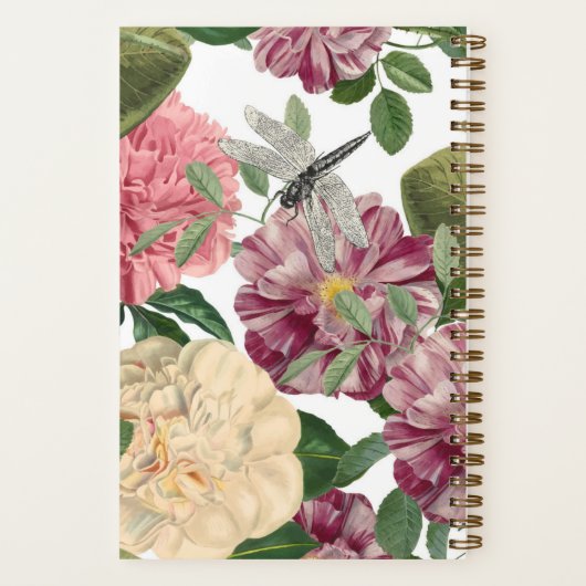 Carnet de notes Floral et Butterfly ノートブック (裏面)