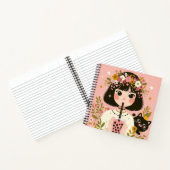 Carnet de notes “La petite fille au bubble tea“ ノートブック (内部)