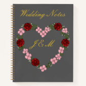 Carnet de planification de mariage gris ノートブック (正面)