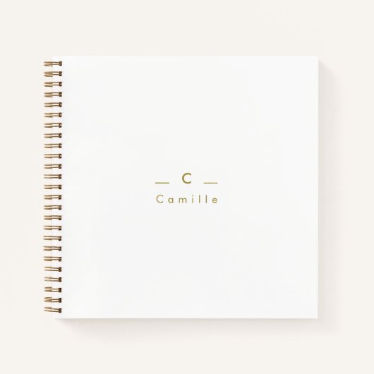 Carnet Demoiselle d'honneur Moderne Minimaliste ノートブック (正面)