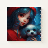 Carnet -Fille et son chien ノートブック (裏面)