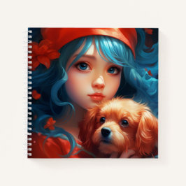 Carnet -Fille et son chien -2 ノートブック