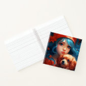 Carnet -Fille et son chien -2 ノートブック (内部)