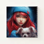 Carnet -Fille et son chien -5 ノートブック (裏面)