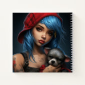 Carnet -Fille et son chien -7 ノートブック (裏面)