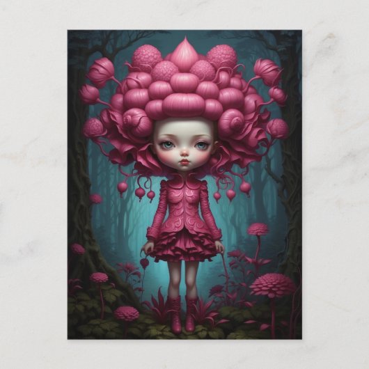 Carnet Fille Inspiration Mark Riden & Tim Burton ポストカード (正面)