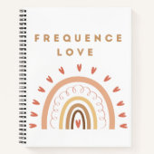 Carnet Frequence Love avec arc-en-ciel  ノートブック (正面)