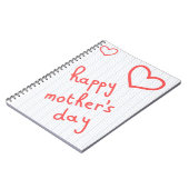 Carnet "Happy Mother's Day" ノートブック (左側)