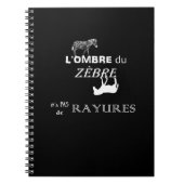 Carnet les rayures du zèbre ノートブック (正面)