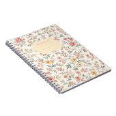 Carnet motif floral pastel ノートブック (右側)