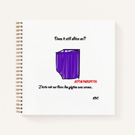 Carnet petit spirales - motif diamand LBC ノートブック (正面)