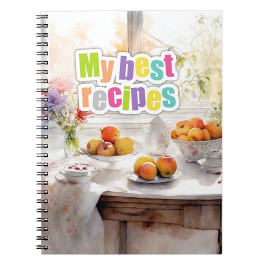 Carnet photo à spirale personnalisable  ノートブック (正面)