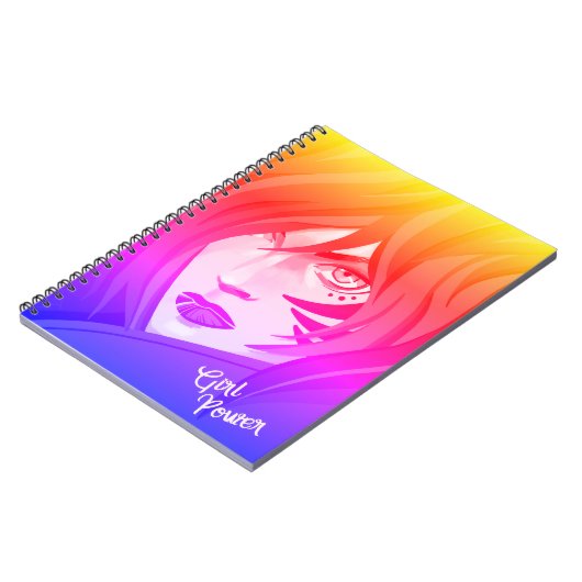 Carnet spirale manga coloré ノートブック (左側)