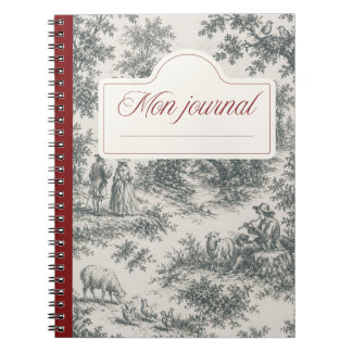 Carnet toile de Jouy ノートブック