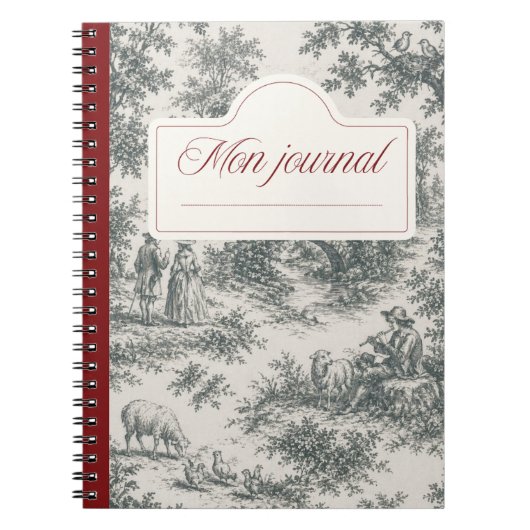 Carnet toile de Jouy ノートブック (正面)