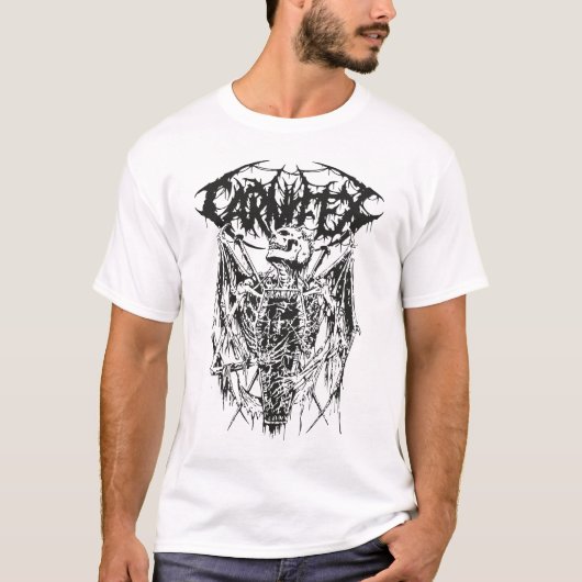 Carnifex - Casket Gold Black Tシャツ (正面)
