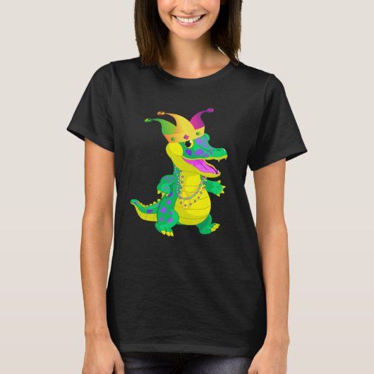Carnival Alligator Mardi Gras 2023 Parade Party Tシャツ (正面)