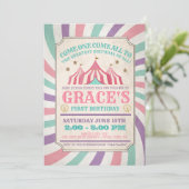 Carnival Birthday Invitation 招待状 (スタンド正面)