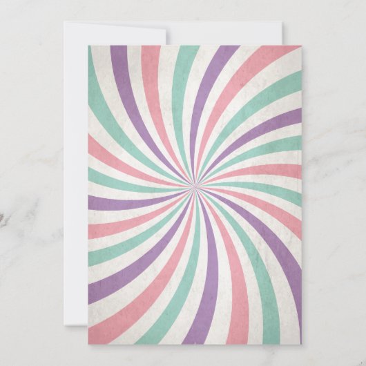 Carnival Birthday Invitation 招待状 (裏面)