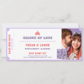 Carnival Circus Amusement Park Save The Date Photo 招待状 (正面)