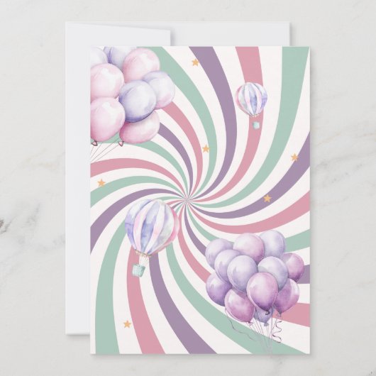 Carnival Circus Birthday Party 招待状 (裏面)