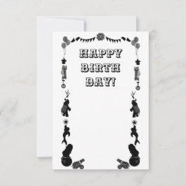 Carnival festival black and white セーブザデート