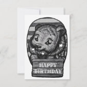 Carnival festival black and white セーブザデート (裏面)