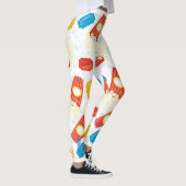 Carnival Fun: Popcorn & Ticket Print Leggings レギンス (右)