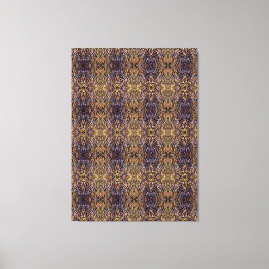 Carnival Glass Grass With Orange Mold Fungus tiled キャンバスプリント (正面)