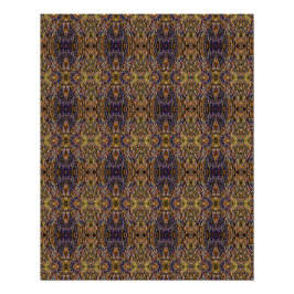 Carnival Glass Grass With Orange Mold Fungus tiled ポスター