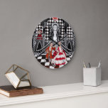 Carnival in a Magical land ラージ壁時計<br><div class="desc">Fairytale personage. Digital raster graphics. Artist by Zolotareva.</div>