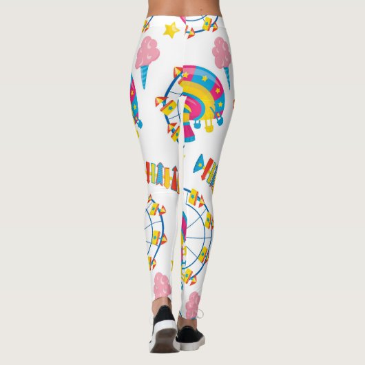 Carnival Lights: Ferris Wheel Print Leggings レギンス (裏面)