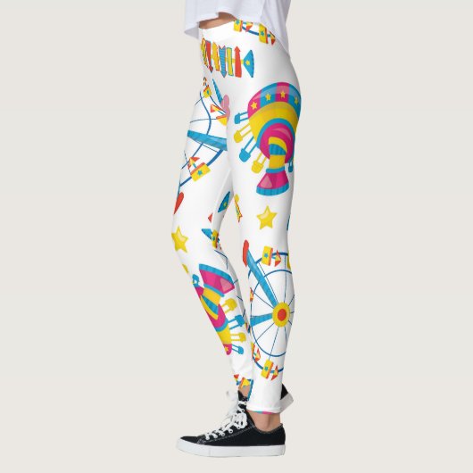 Carnival Lights: Ferris Wheel Print Leggings レギンス (左)
