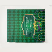 Carnival Mardi Gras Backdrop banner party タペストリー (正面(横))
