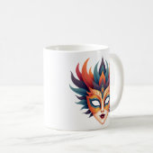 Carnival Mask Artistic Coffee Mug コーヒーマグカップ (正面右)