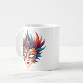 Carnival Mask Artistic Coffee Mug コーヒーマグカップ (正面左)