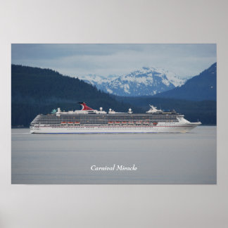 Carnival Miracle in Alaska ポスター