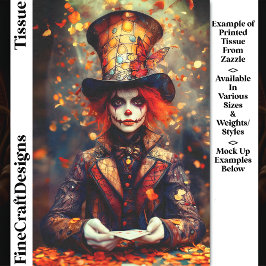 Carnival Noir Autumn Mad Hatter DW8BF Decoupage 薄葉紙
