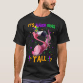 Carnival Party  Flamingo Mardi Gras Tシャツ (正面)