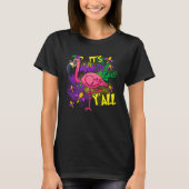 Carnival Party Gift Idea Flamingo Mardi Gras Tシャツ (正面)