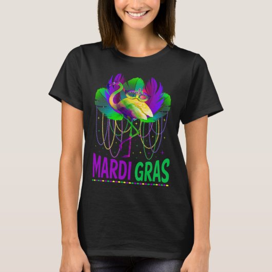 Carnival Party  Idea Flamingo Mardi Gras Tシャツ (正面)
