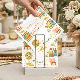 Carnival Treats Circu Baby Shower スタンダードカクテルナプキン