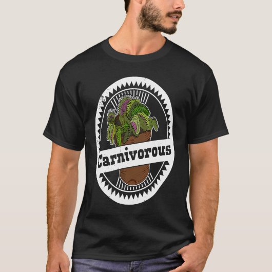 Carnivora carnivorous plants gardeners hobby garde tシャツ (正面)