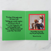 Carnivore lion Christmas holiday カード (内部)